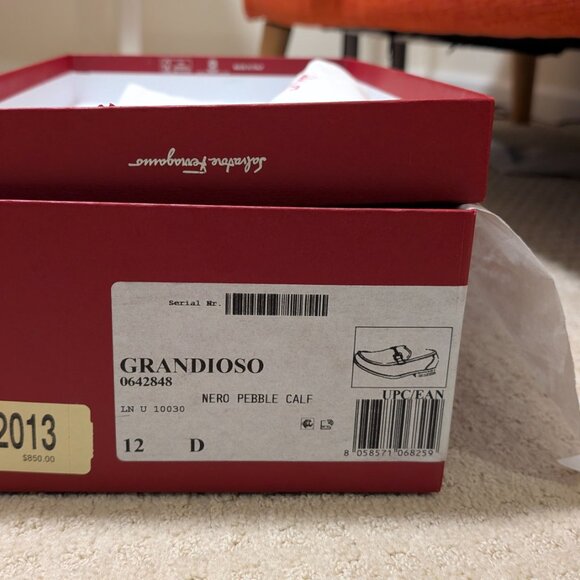 Salvatore ferragamo grandioso loafers. Black. Size 12D main image 3